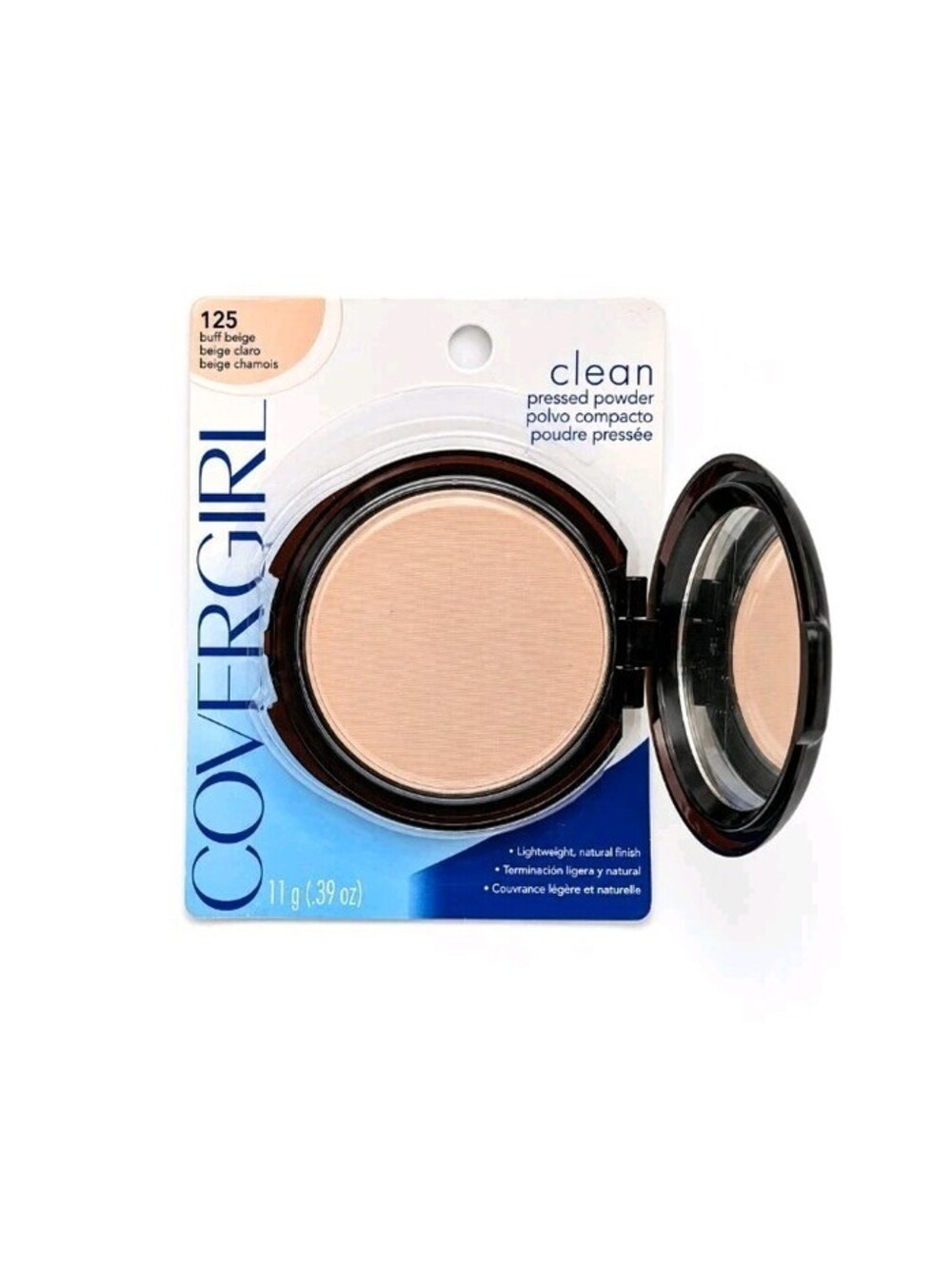 Vintage CoverGirl Pressed Powder Makeup NOS Buff Beige Mirror Compact 125 SEALED